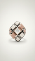 Bold geometric statement ring