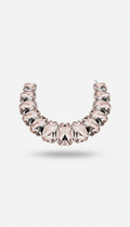 Glass crystal collar necklace